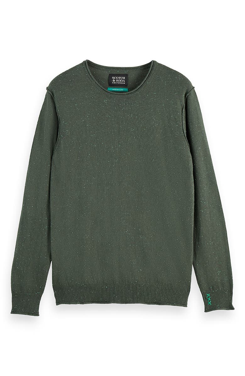 Scotch & Soda Neps Cotton & Wool Sweater, Alternate, color, Thyme