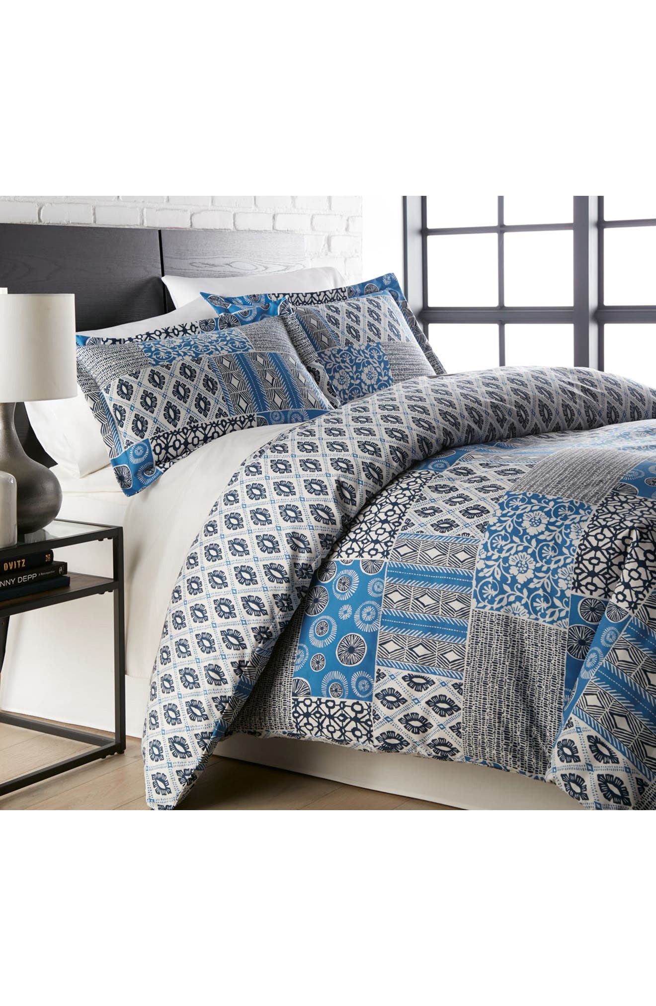 selected GLOBAL PATCHWORK BLUE