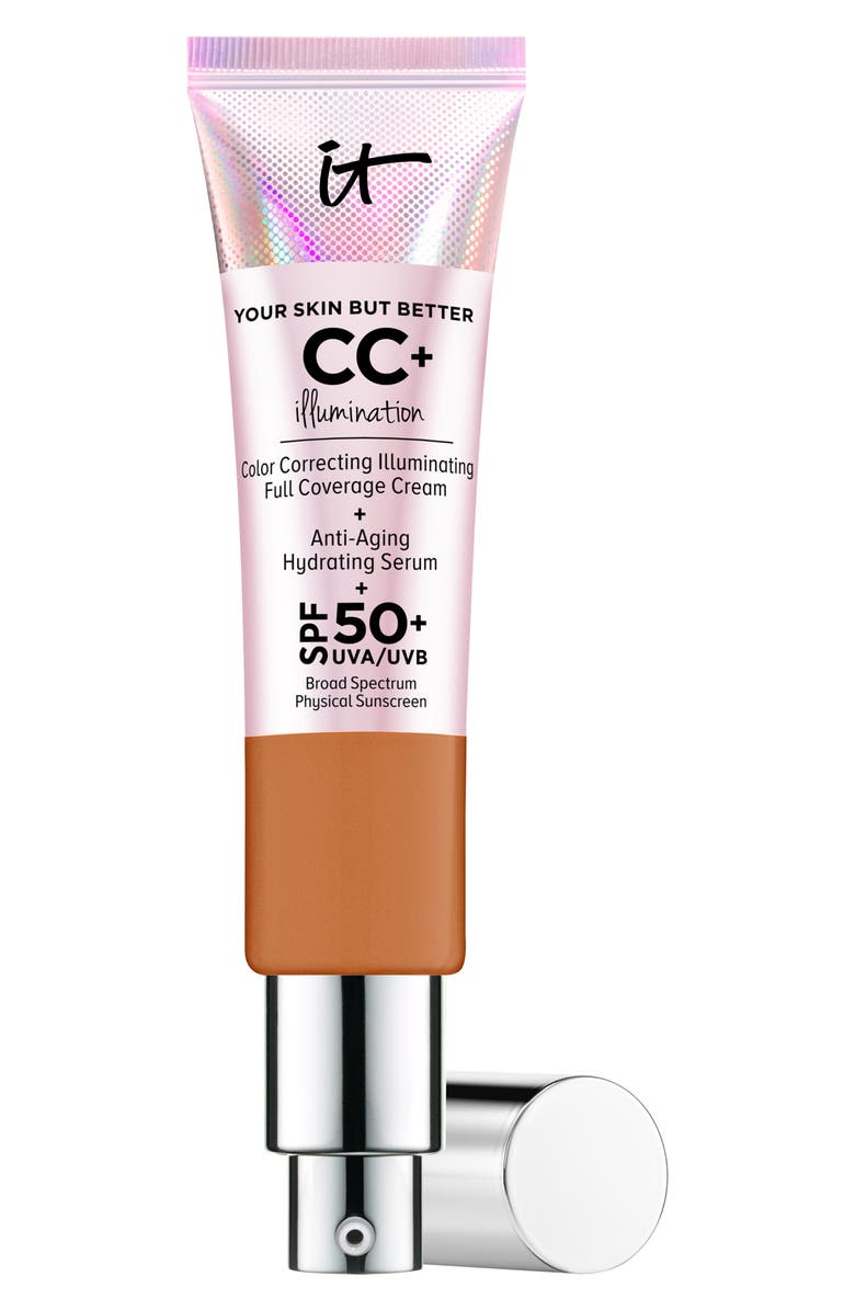 IT Cosmetics CC+ Cream Illumination SPF 50+ Full Coverage Cream Corrector & Serum, Main, color, Rich