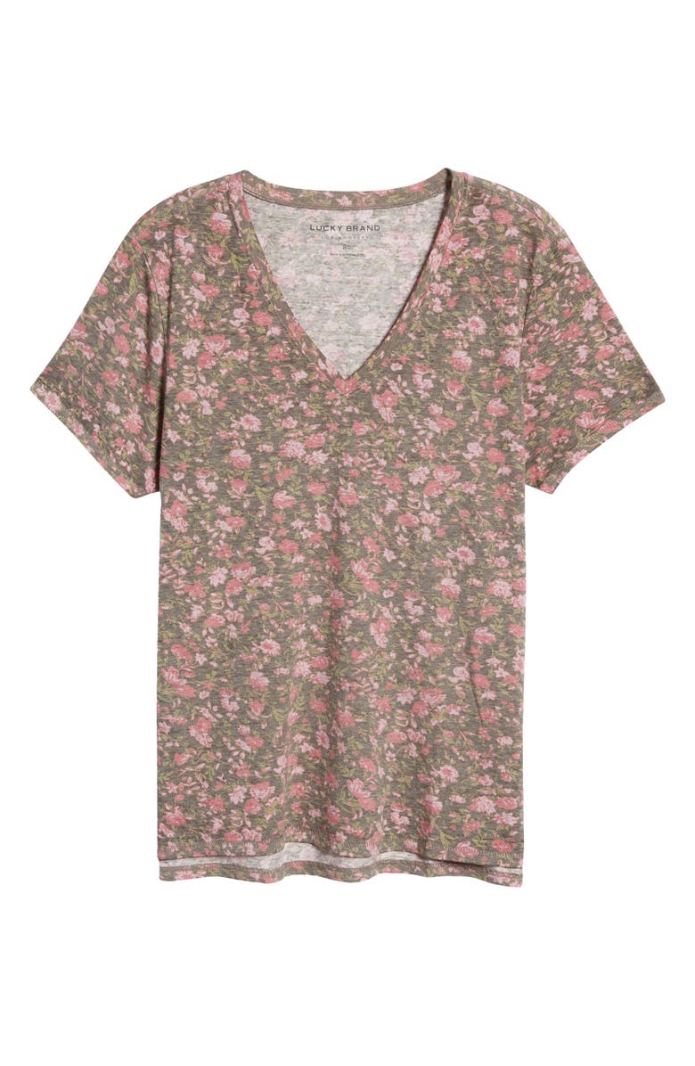Lucky Brand Classic V-Neck T-Shirt, Alternate, color,