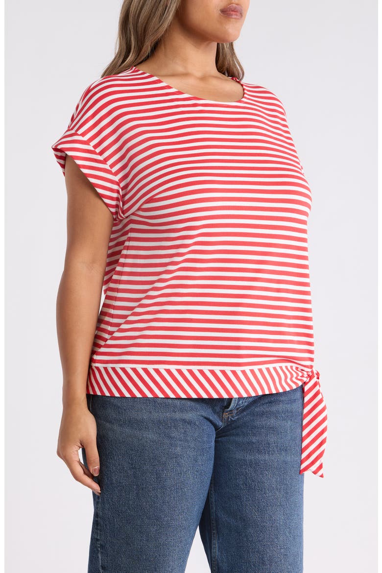 Stripe Dolman Top, Alternate, color, ROUGE/NATURAL WHITE