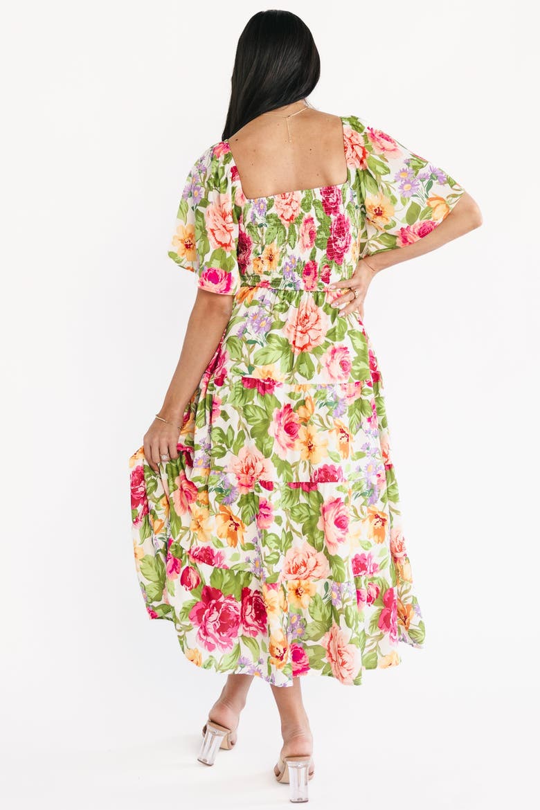 Paislee Midi Dress, Alternate, color, Multi Color