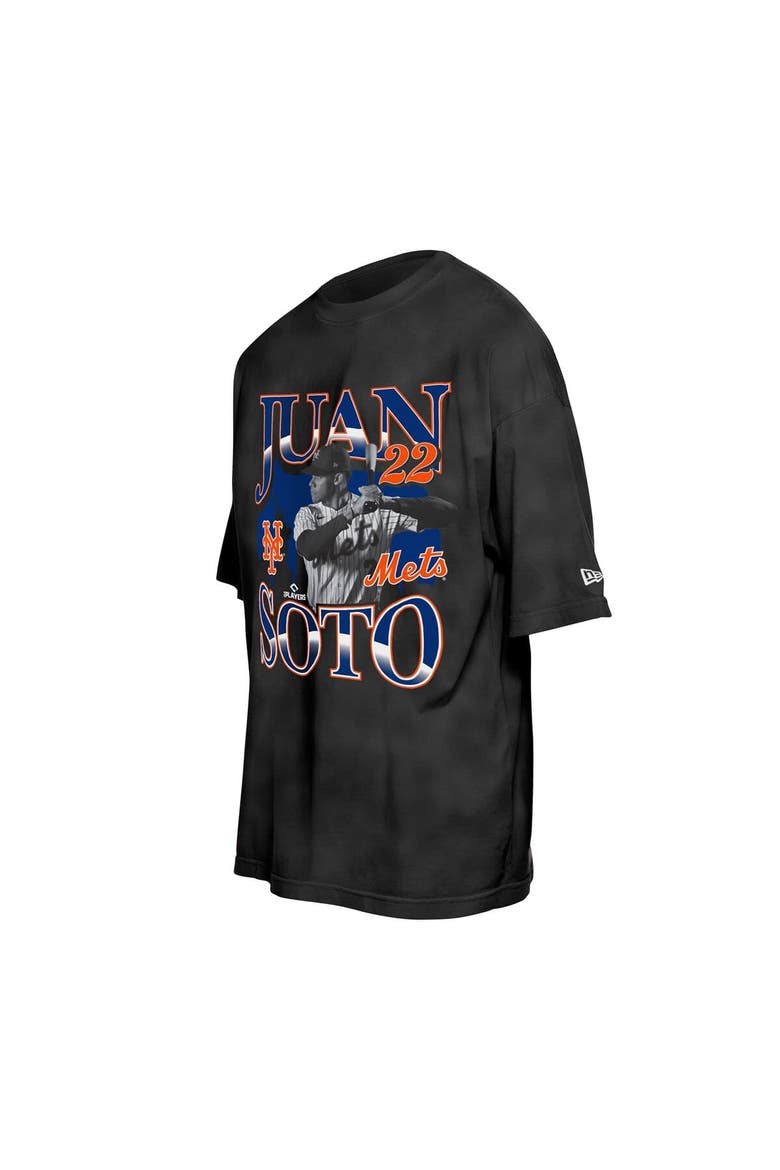 Men's New Era Juan Soto Black New York Mets Batter Up Player T-Shirt, Alternate, color, Black
