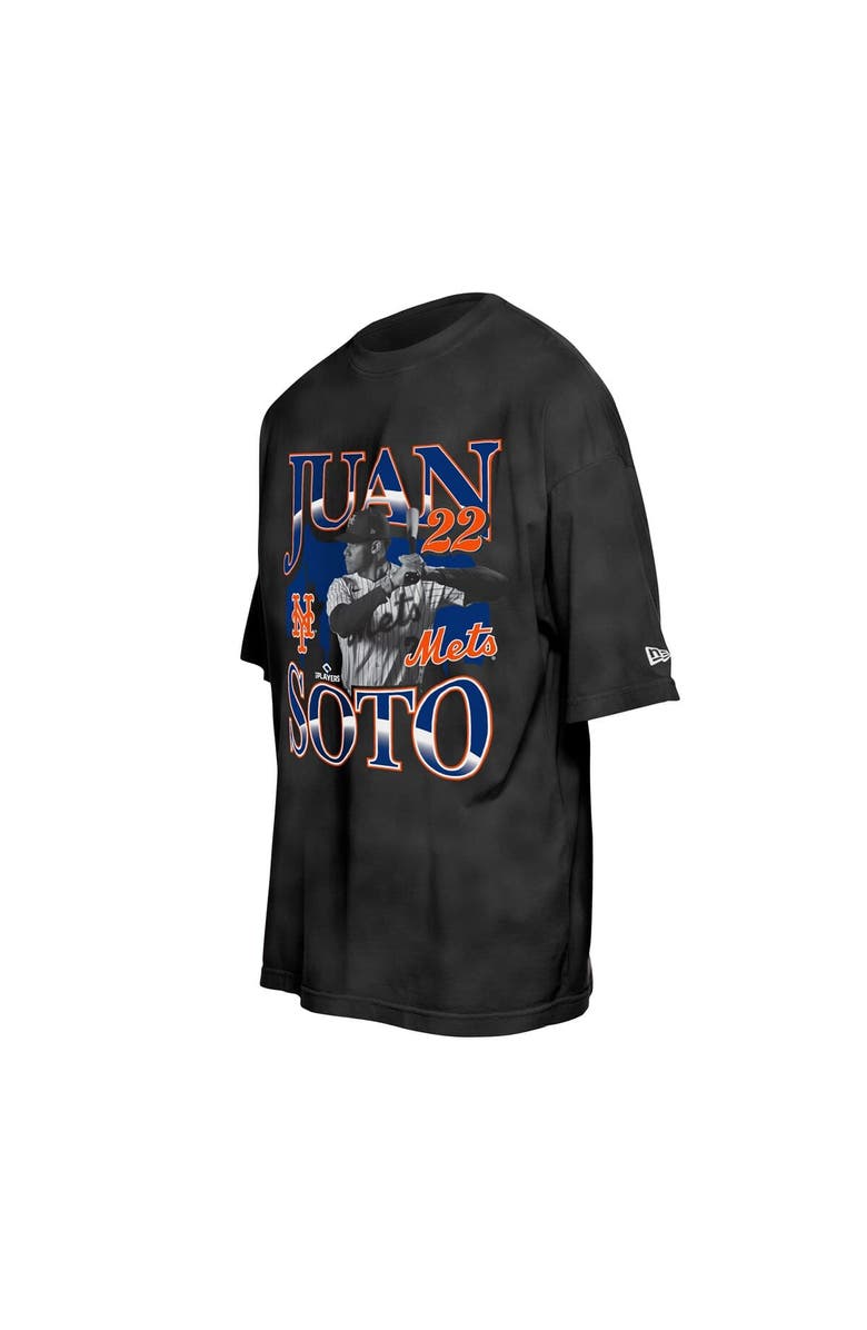 New Era Men's New Era Juan Soto Black New York Mets Batter Up Player T-Shirt, Alternate, color, Black