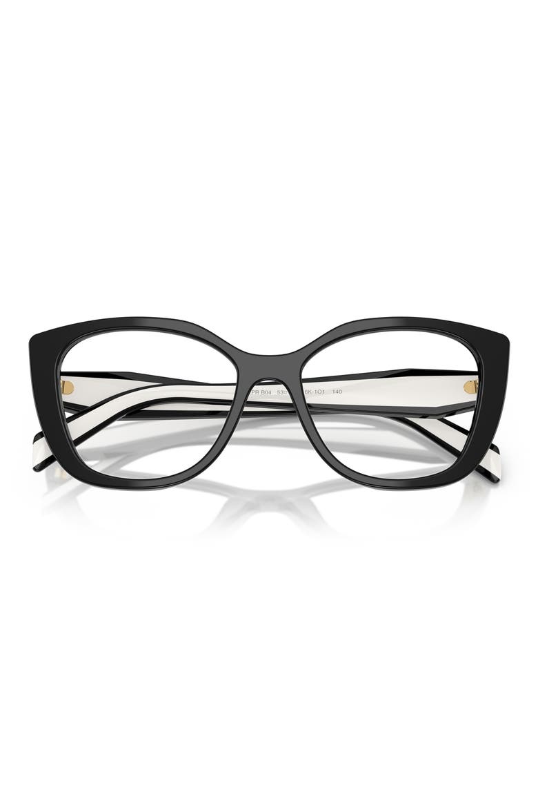 51mm Cat Eye Optical Glasses, Alternate, color, BLACK