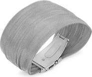 HMY JEWELRY Stainless Steel Mesh Bracelet