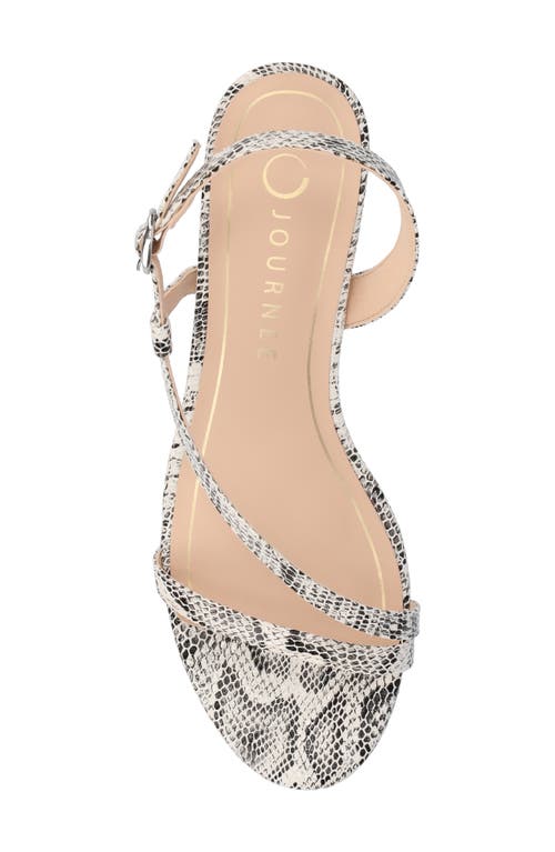 Shop Journee Collection Jemry Kitten Heel Sandal In Snake Jemry