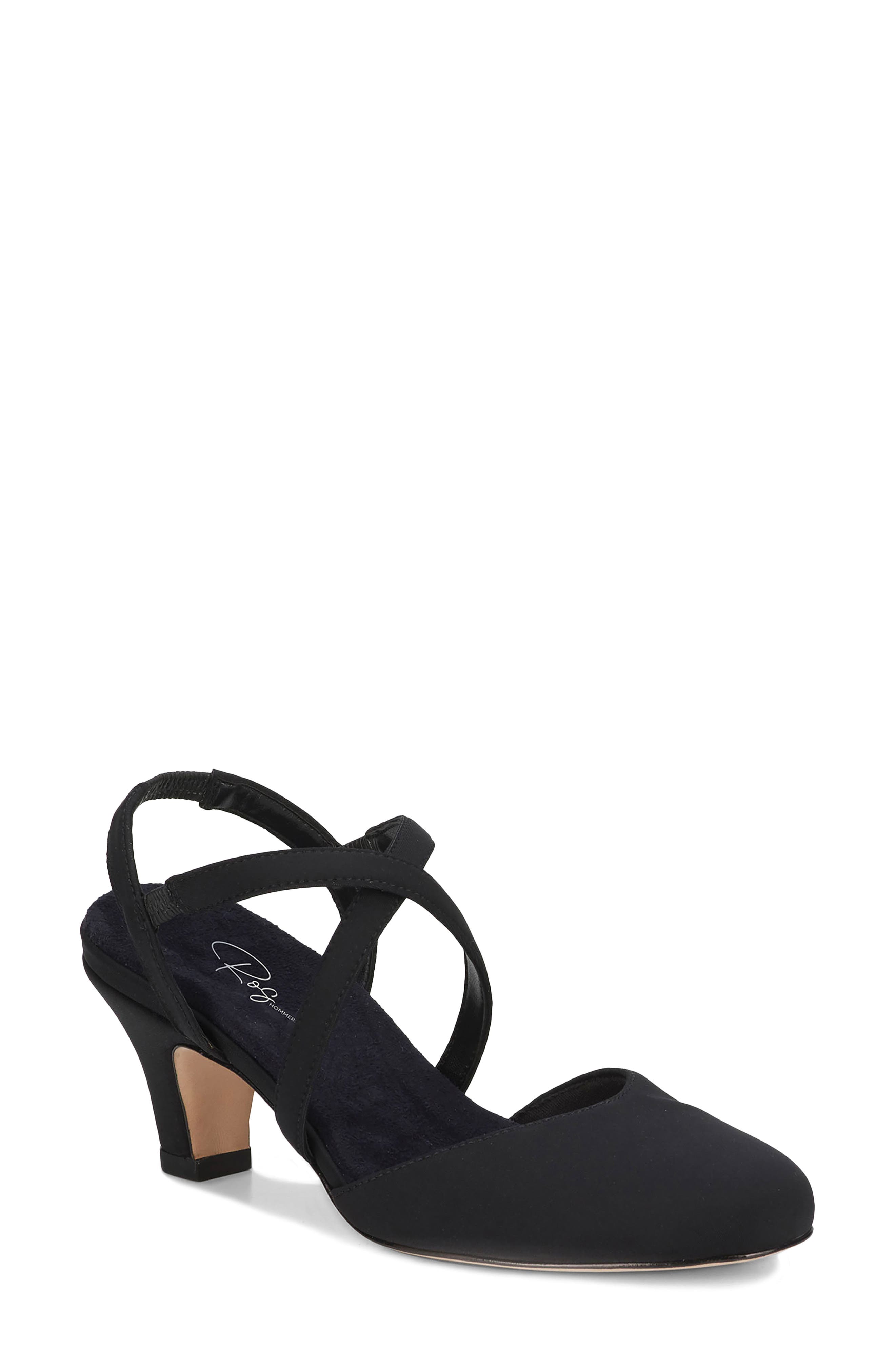 Ros Hommerson Caliente Slingback Pump, Main, color, Black Micro