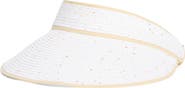 Calvin Klein Sequin Straw Visor