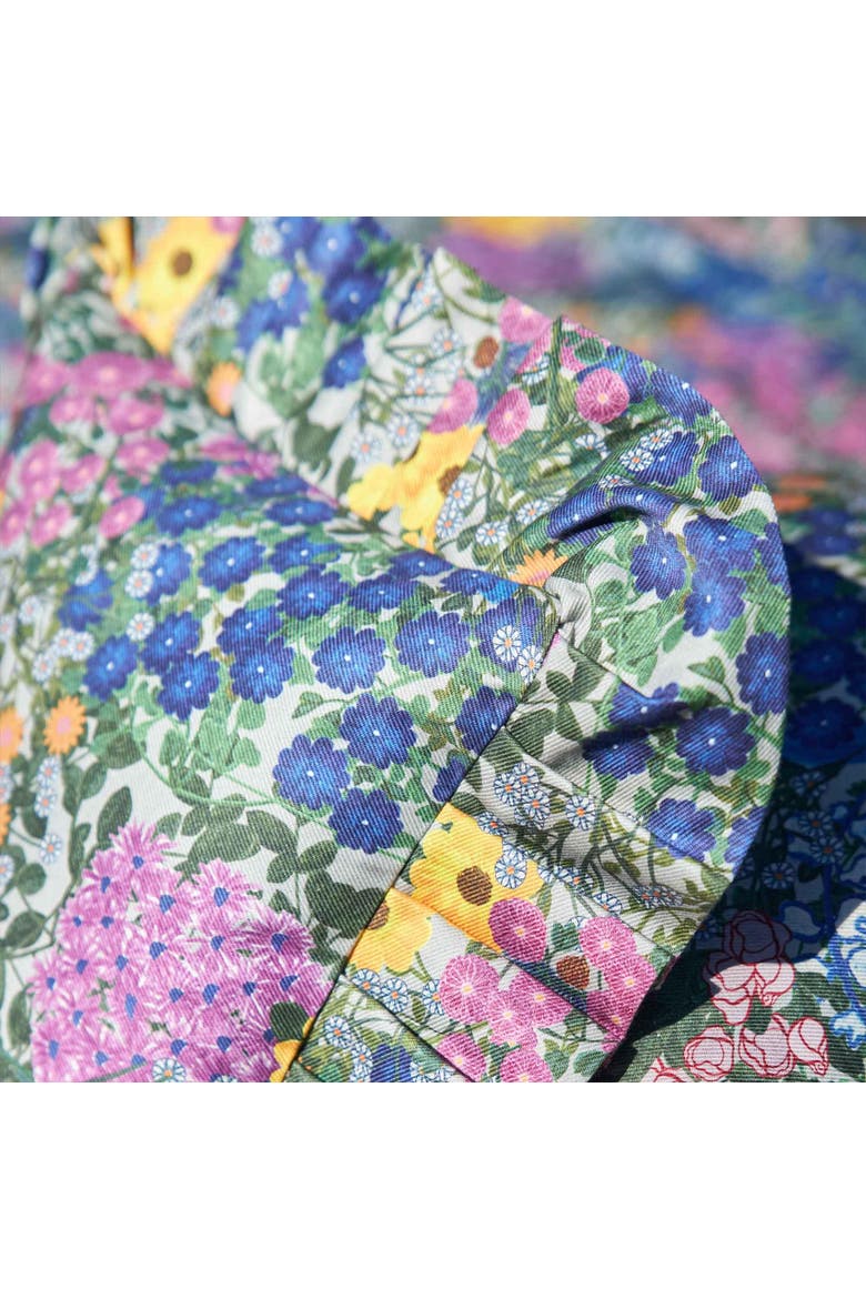 Ruffled Pillow Cover Pré Fleuri - Cover Only, Alternate, color, Blue