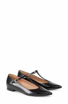 LK Bennett Drew T-Bar Pointed Toe Flat