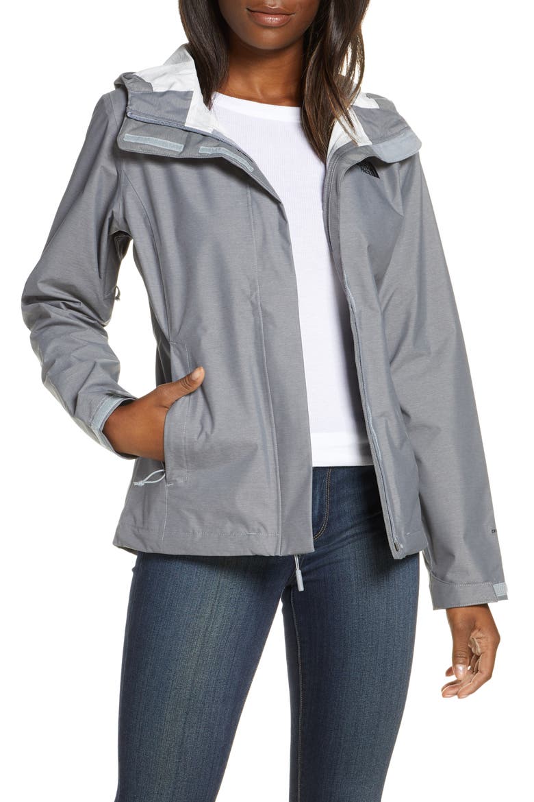 Venture 2 Waterproof Jacket, Main, color, TNF MED GREY HEAT/TNF BLACK