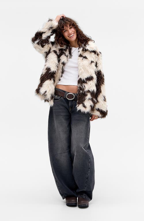 Bdg Urban Outfitters Wilson Spotted Faux Fur Jacket In Multi