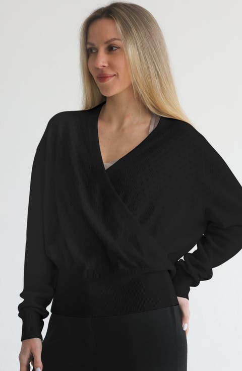 Bloom Cashmere Wrap Sweater