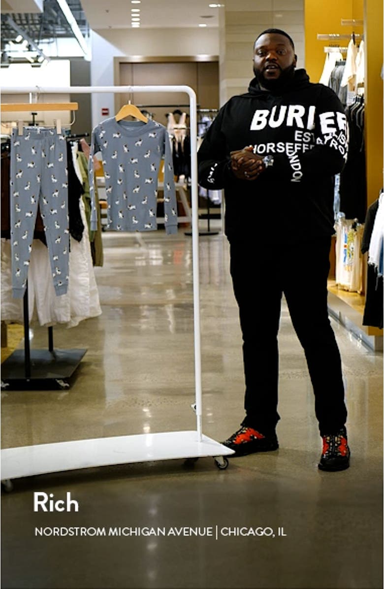 Kids' French Bulldogs Print Fitted Two-Piece Organic Cotton Pajamas, sales video thumbnail