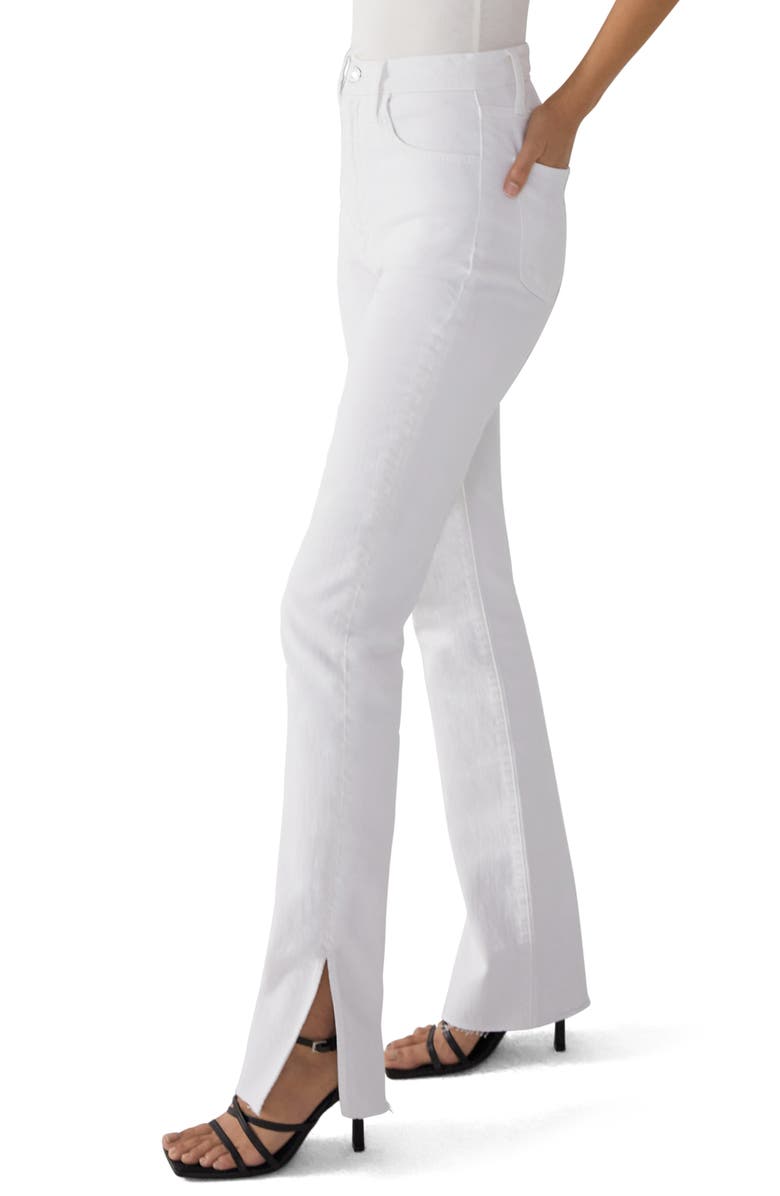 Favorite Daughter Valentina Super High Waist Split Hem Jeans, Alternate, color, Bahamas