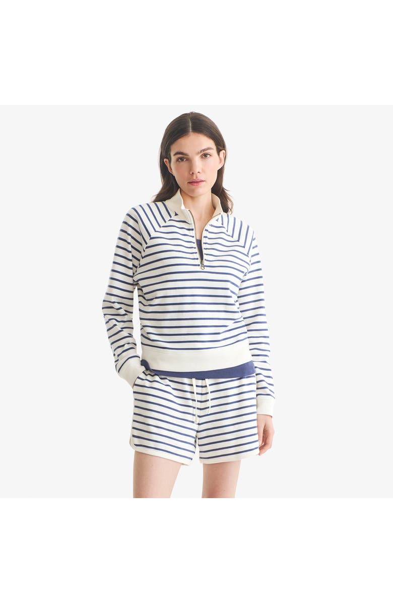 Primary Women's Fit Stripe Short, Alternate, color, Sunwashed Navy Ivory Stripe
