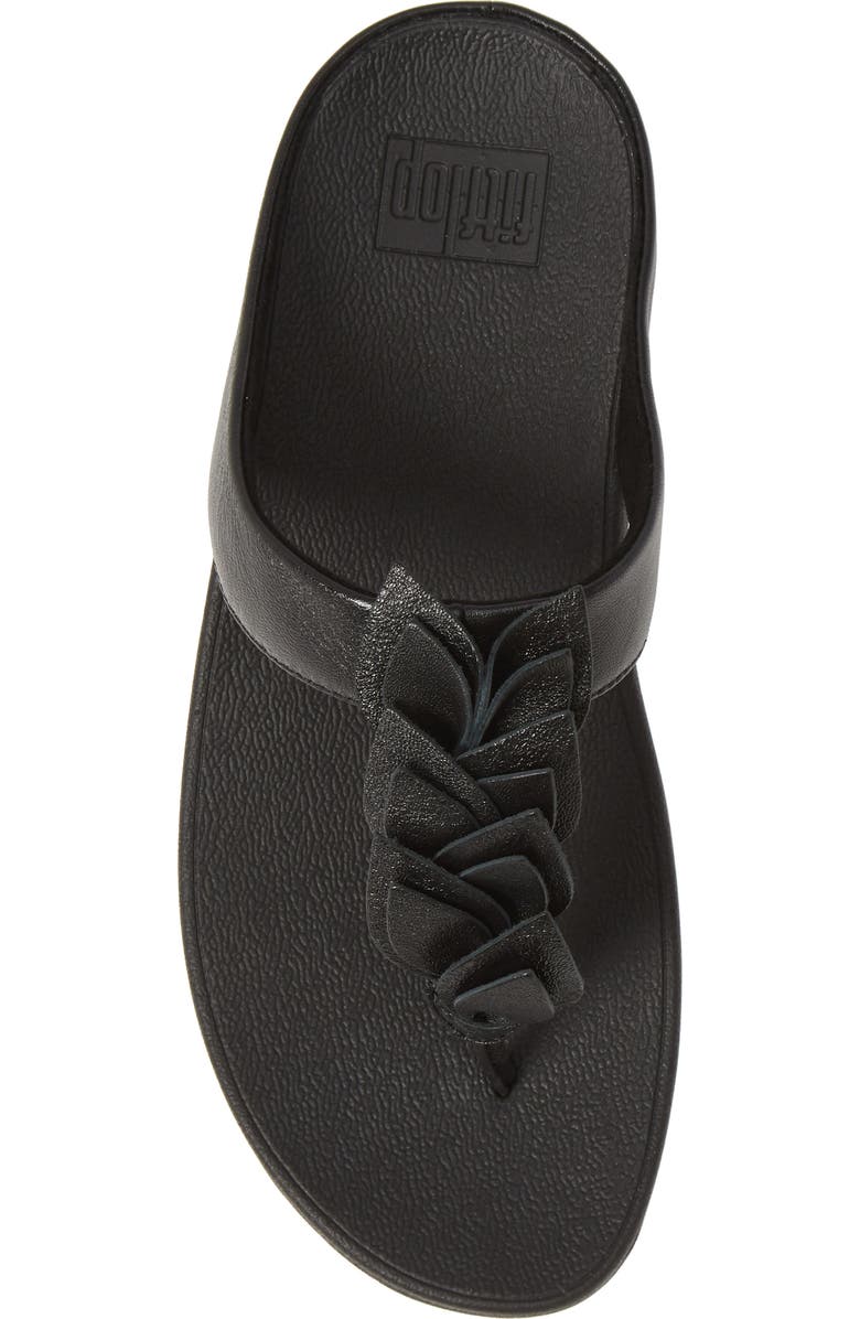 FitFlop Fino Leaf Flip Flop, Alternate, color,