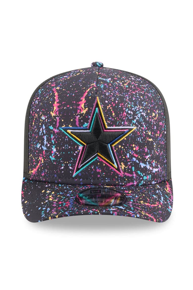 Men's New Era  Black Dallas Cowboys 2025 NFL Crucial Catch A-Frame 9FIFTY Snapback Hat, Alternate, color, Black