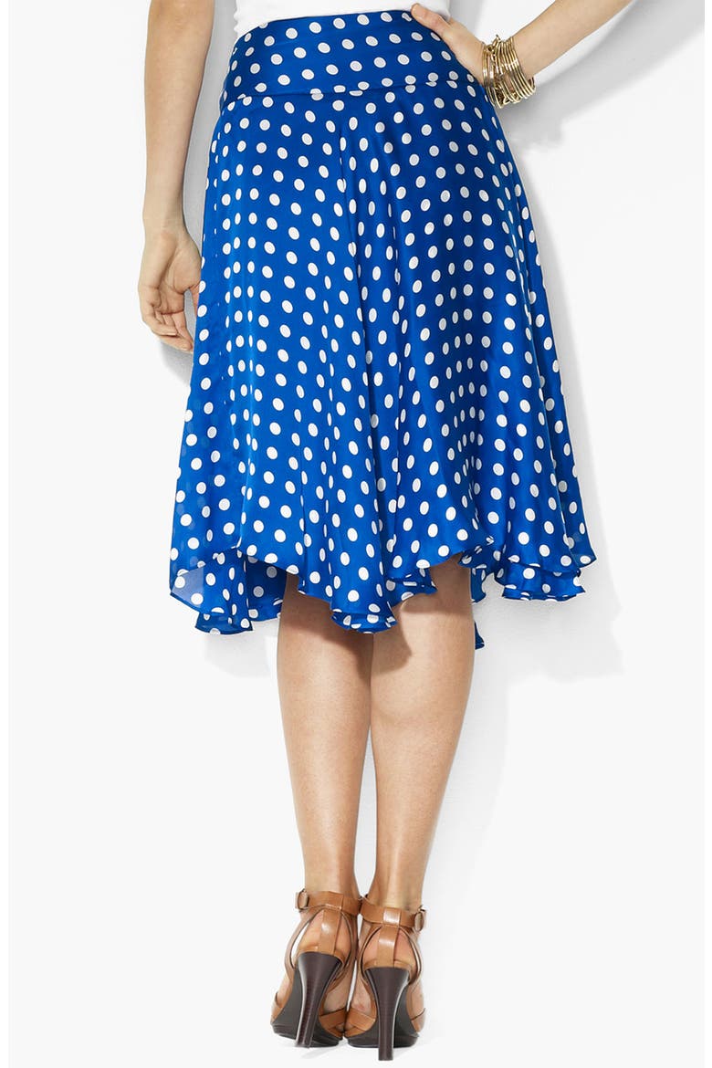 Polka Dot Skirt, Alternate, color, RIVIERA ROYAL/ WHITE