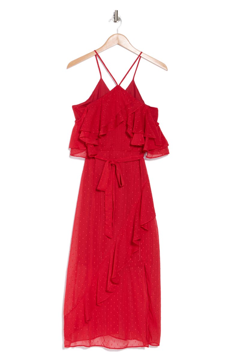 Julia Jordan Tiered Ruffle Halter Dress, Alternate, color,