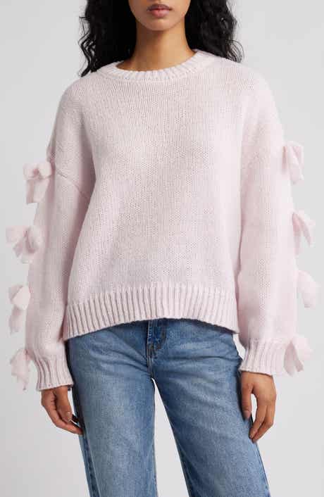 Petal & Pup Lover Tie Sleeve Sweater