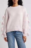 Petal & Pup Lover Tie Sleeve Sweater
