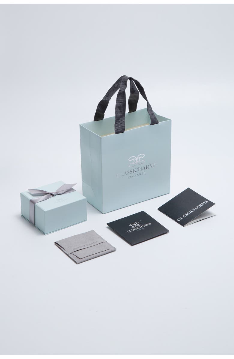 Classicharms Skyler Molten Cubic Zirconia Stud Earrings, Alternate, color, Silver/Clear