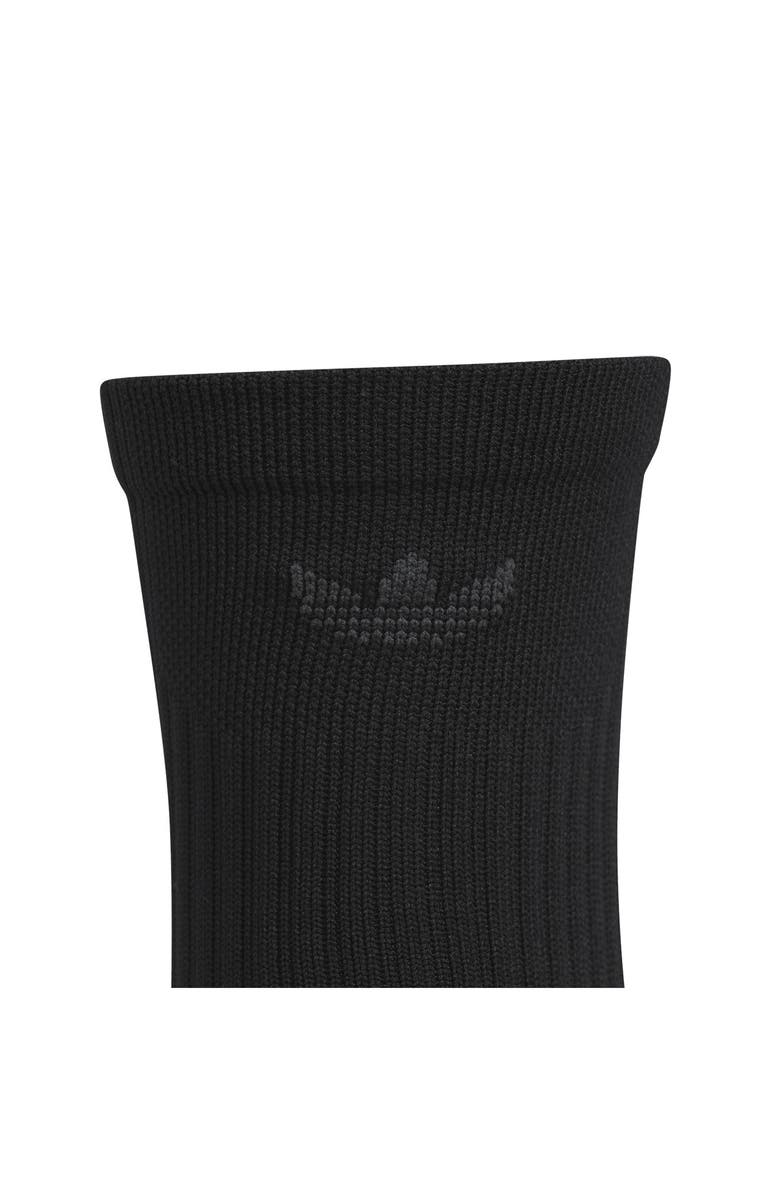 adidas Tech Originals 3-Pack Quarter Socks, Alternate, color, Black/ Grey Three/ White