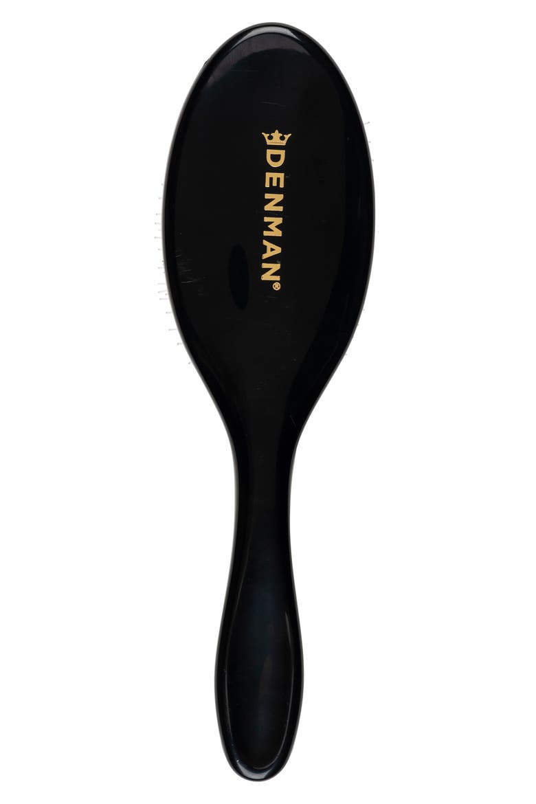 D81M Medium Style & Shine Nylon & Natural Boar Bristle Finishing Brush, Alternate, color, BOAR BRISTLES BLACK