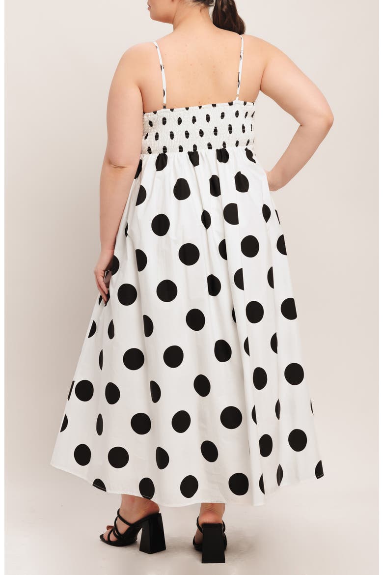 polka dot empire waist dress Polka Dot Cotton Tunic Dress, Empire Waist Tie, 3/4 Sleeve