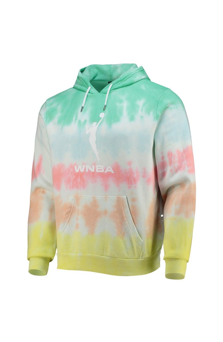 THE WILD COLLECTIVE Mint/Coral WNBA Logowoman Pride Pullover Hoodie, Alternate, color, Mint