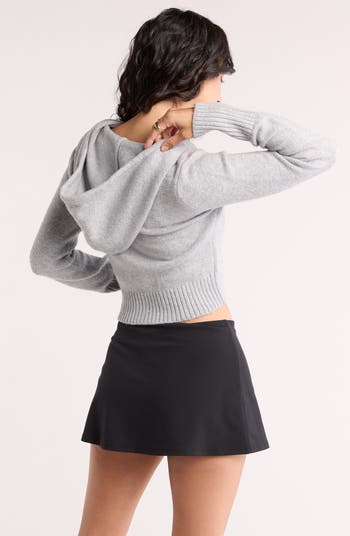 Front Zip Hooded Sweater