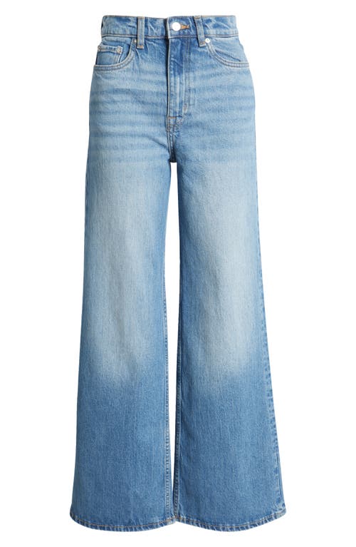 & Other Stories High Waist Wide Leg Jeans In Blue Dusty Light