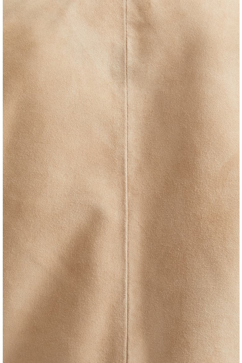 Crop Suede Spencer Jacket, Alternate, color, 8FI SAND