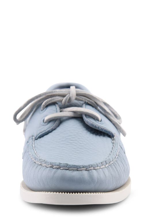 Sperry 'authentic Original' Boat Shoe In Light Blue Leather