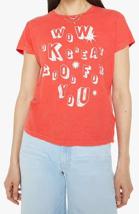 MOTHER The Sinful Short Sleeve Graphic T-Shirt