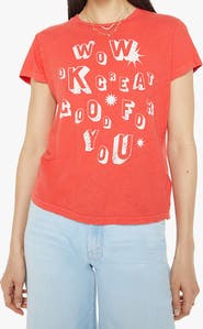 MOTHER The Sinful Short Sleeve Graphic T-Shirt