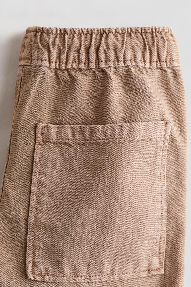 Cotton Twill Joggers, Alternate, color, Beige