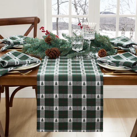 Sherwood Tree Dobby Holiday Table Runner