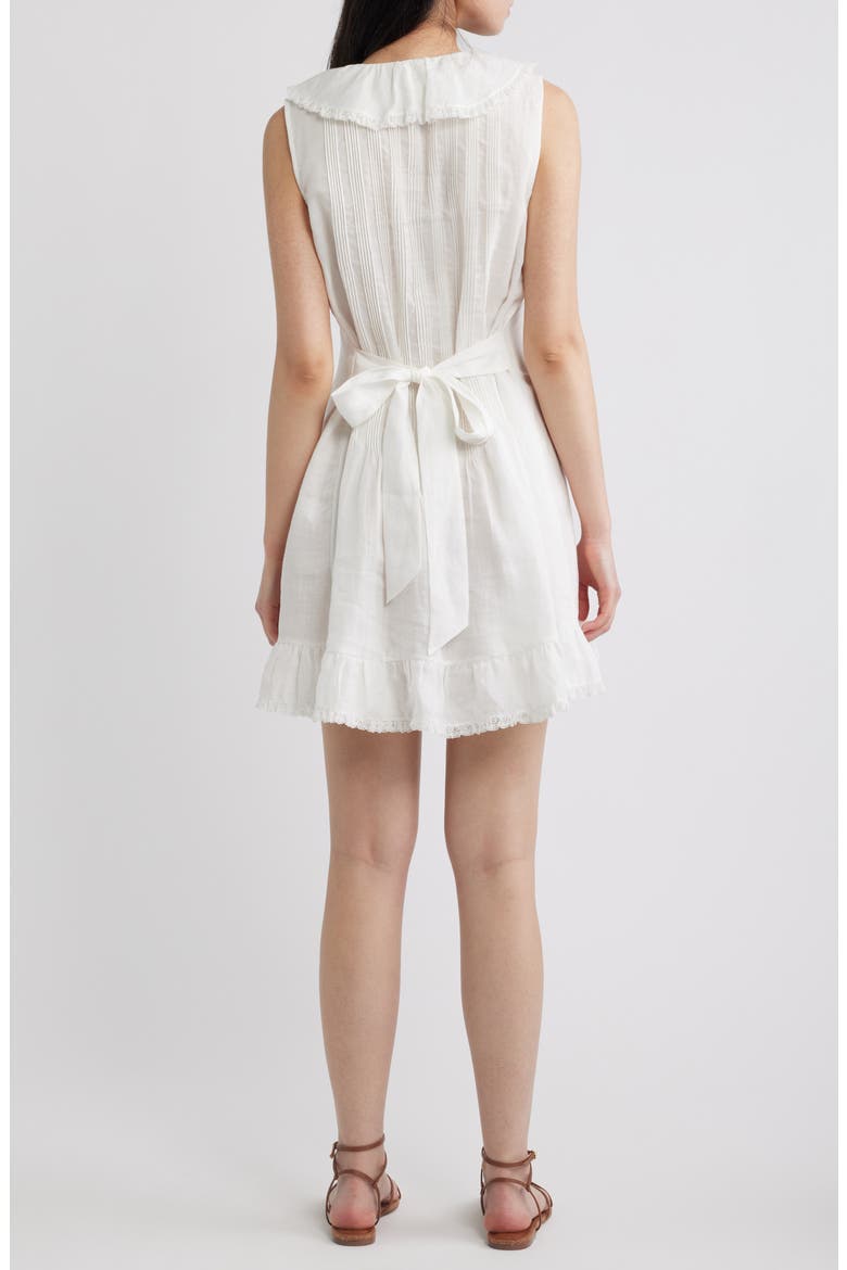 Henrietta Ruffle Sleeveless Minidress, Alternate, color, SALT
