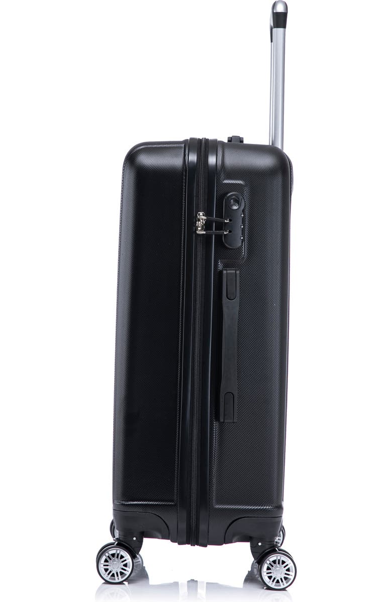 TUCCI Lustria Hardshell 3-Piece Spinner Luggage Set, Alternate, color, Black