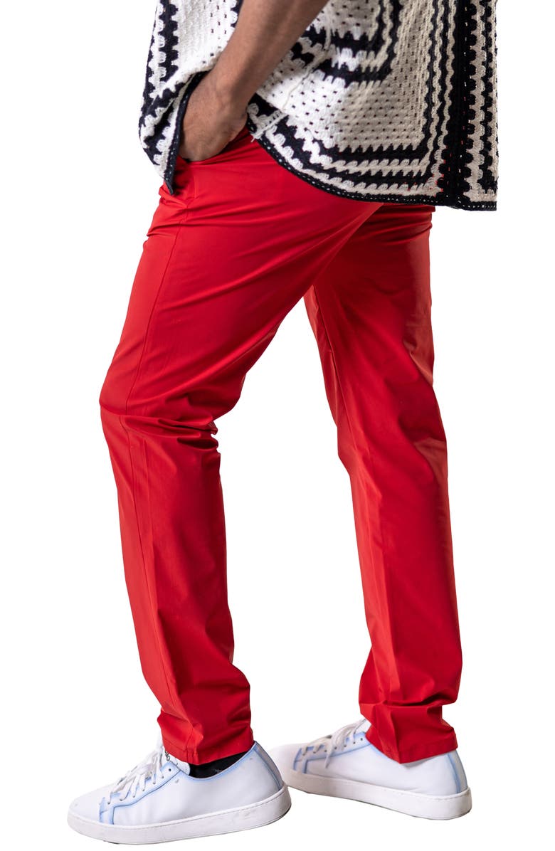 Maceoo Resistancesolid Red Drawstring Pants, Alternate, color, Red