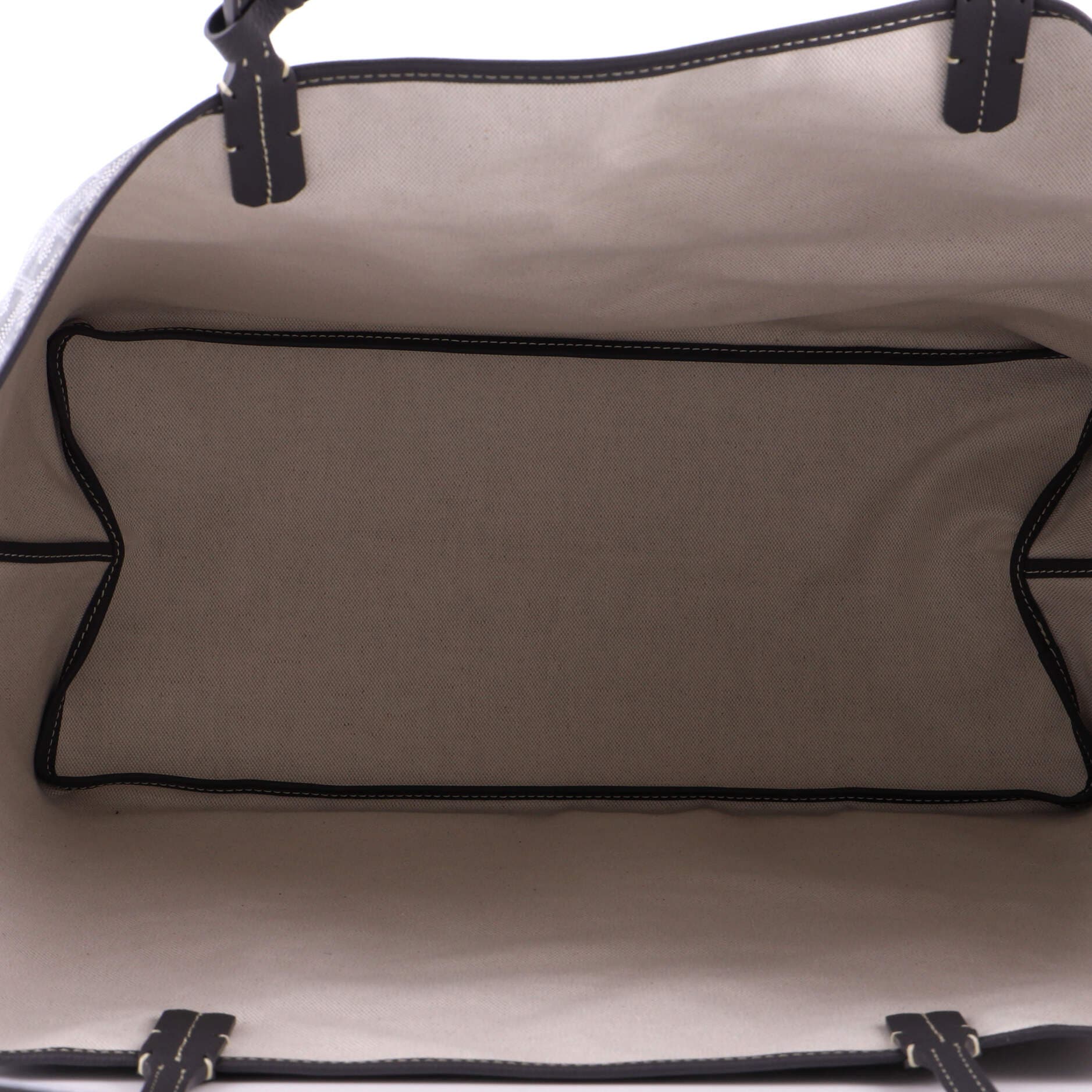 Pre-Owned Goyard Saint Louis Tote Coated Canvas GM, Alternate, color, Gray