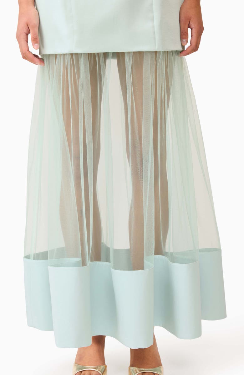 Elliatt Marcella Strapless Gown, Alternate, color, Sea Green