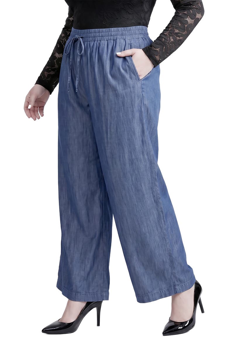 High Waist Wide Leg Jeans, Alternate, color, RINSE