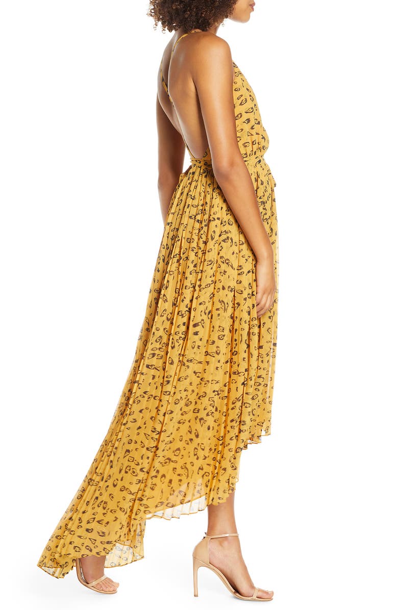 Fame and Partners Leopard Print Wrap Dress, Alternate, color, 