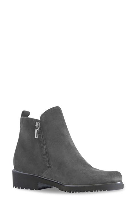 Grey half fashion boots