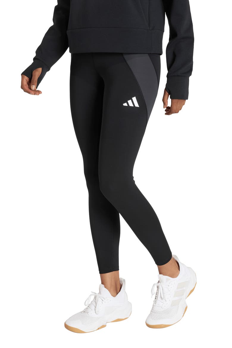 Techfit Colorblock 7\/8 Leggings, Main, color, BLACK/ CARBON