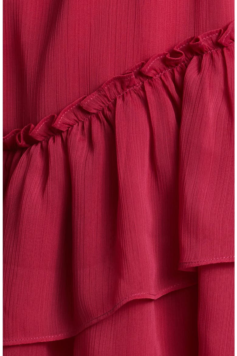 Anastai Long Sleeve Chiffon Shirtdress, Alternate, color, DEEP PINK